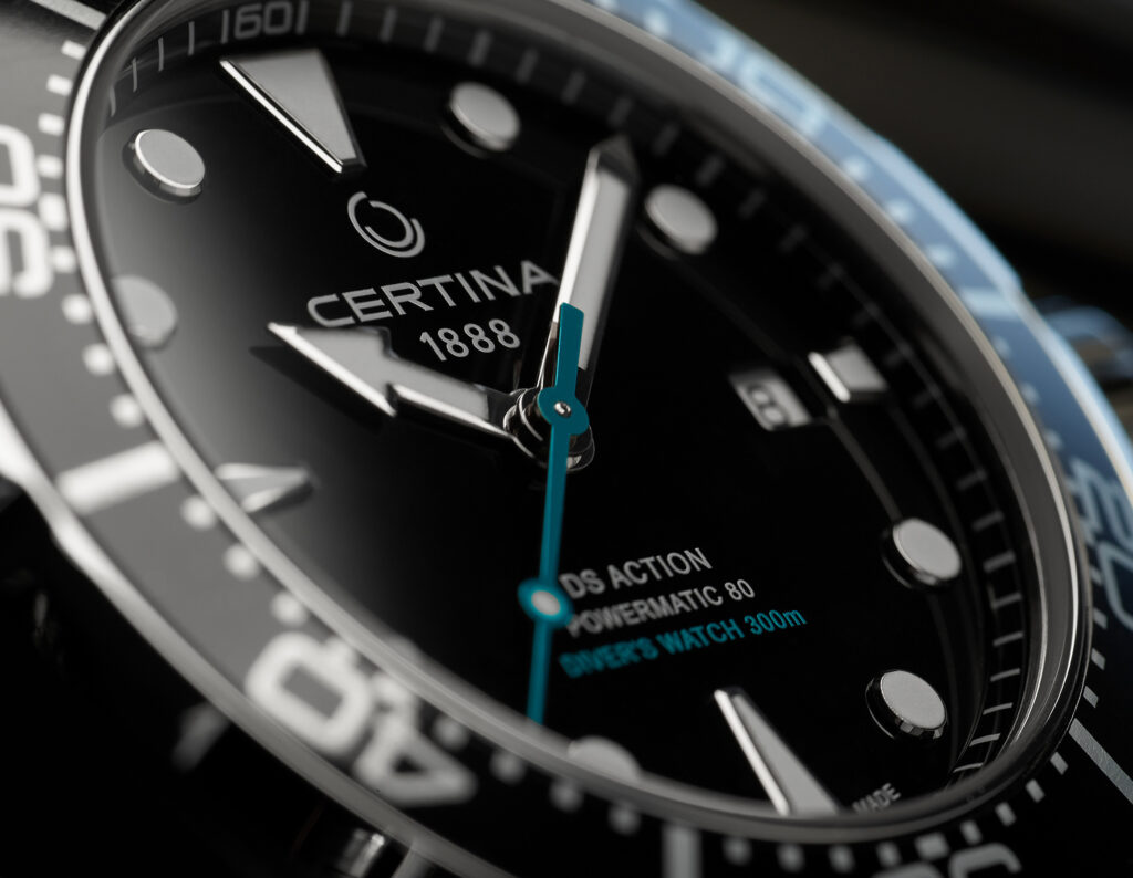 Photographie horlogerie – Certina DS – studio Lausanne Suisse