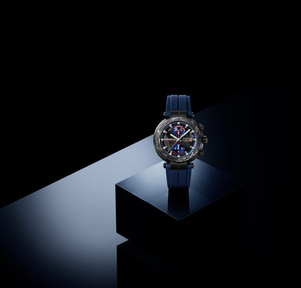Photographie horlogerie – herbelin carbone – studio Lausanne Suisse