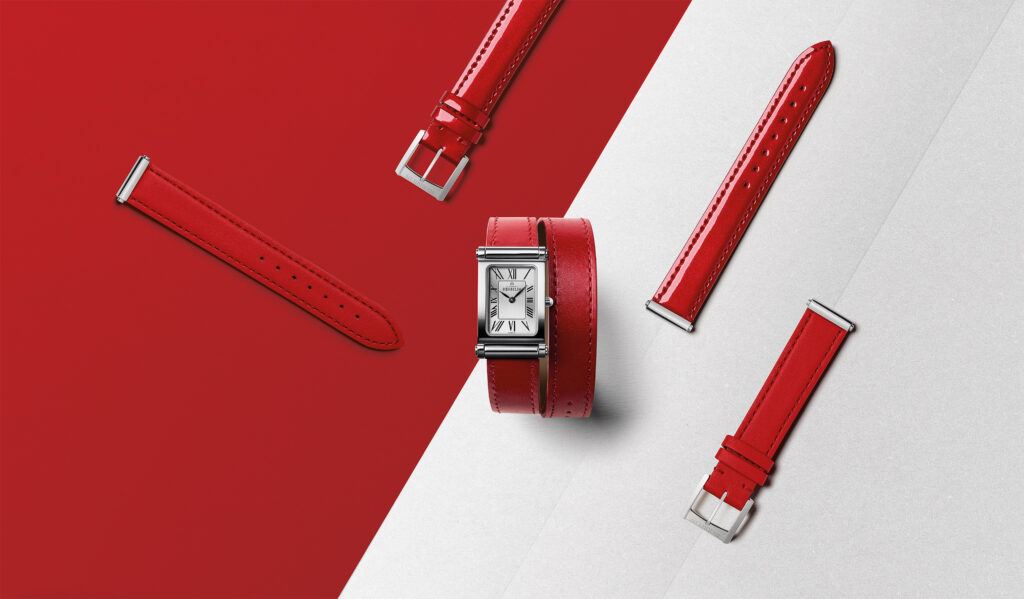 Photographie horlogerie – herbelin tonneau rouge – studio Lausanne Suisse