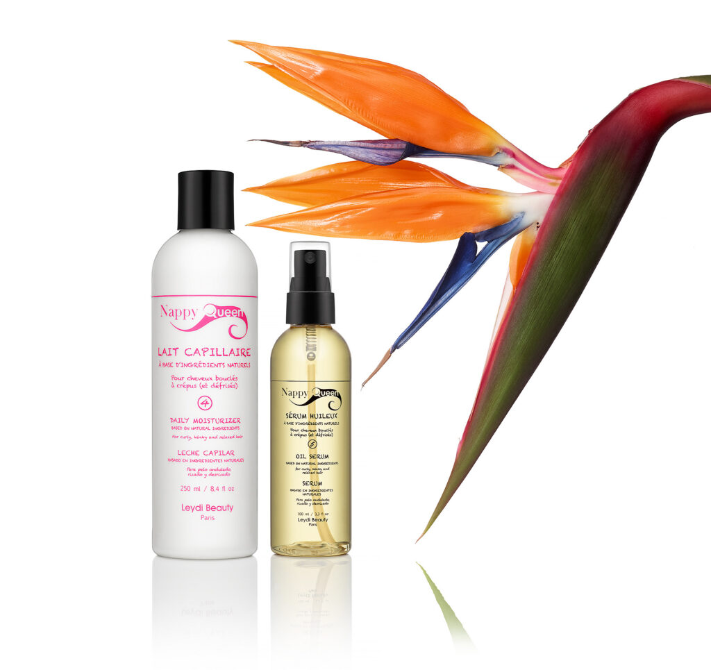 Photographie produit beaute – nappy queen leyde beauty – studio Lausanne Suisse
