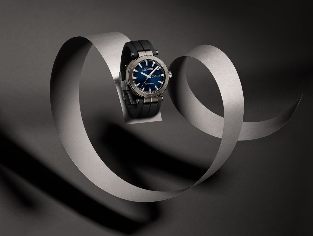 Photographie horlogerie – herbelin titanium – studio Lausanne Suisse