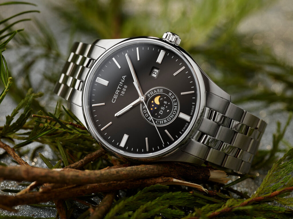 Photographie horlogerie – certina moonphase – studio Lausanne Suisse